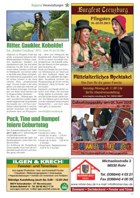Das Magazin für Südthüringen - Boerner PR Meiningen