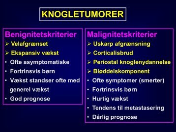 Maligne knogletumorer