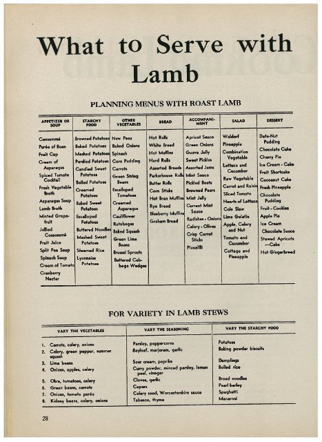 Handbook on Cutting Lamb - Preppers