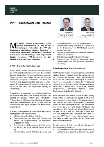 Artikel (PDF) - Bratschi Wiederkehr & Buob