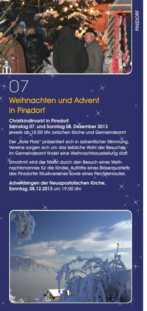 Schlösser Advent 2013 Folder - Traunsee - Salzkammergut