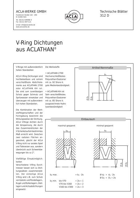AS Dichtungstechnik - V-Ring