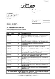 Bestelliste für PDF-Datei INDUTHERM - VTL_MU4_DE ...