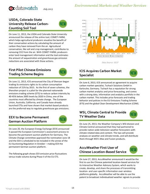 July, 2013 - ZE DataWatch by ZE PowerGroup powered by ZEMA ...