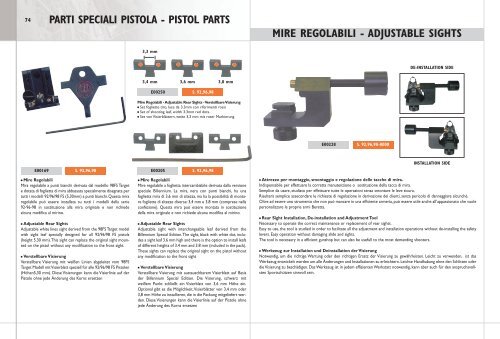 Download catalogo parti pistola (pdf) - La nuova armeria