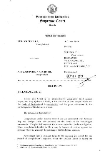 A.C. No. 9149, September 4, 2013 - Supreme Court of the Philippines