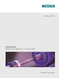Dilatometrie - Netzsch-Gerätebau GmbH.