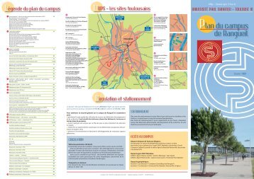 Plan du campus de Rangueil - Université Toulouse III - Paul Sabatier