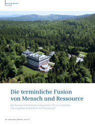 Die terminliche Fusion von Mensch und Ressource - Siemens ...