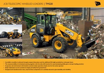 JCB TELESCOPIC WHEELED LOADERS | TM220