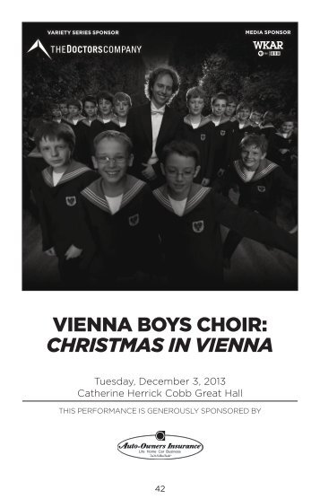 VIENNA BOYS CHOIR: CHRISTMAS IN VIENNA