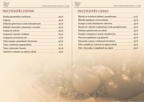 Pobierz menu w PDF - Piano Bar