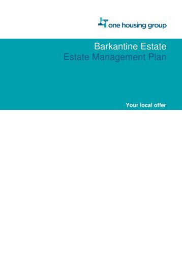 Barkantine Estate Estate Management Plan - One Housing Group