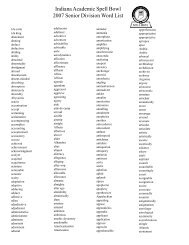 2007 Sr. Spell Word List.p65