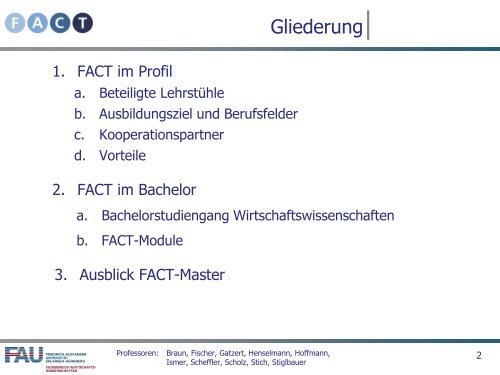 FACT im Master - FACT- Finance Auditing Controlling Taxation