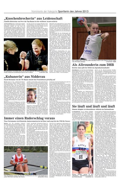 Mannschaft des Jahres 2013 - Hanauer Anzeiger