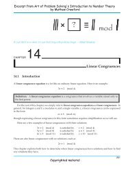 Introduction to Number Theory - Art of Problem Solving