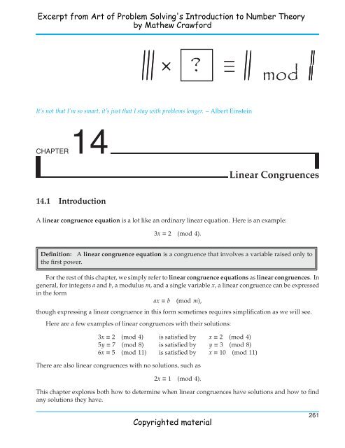 art of problem solving number theory pdf