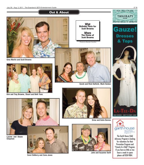 Southeast Texas Entertainment Guide July 28th Issue - The Examiner