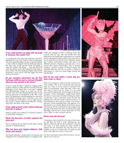 Southeast Texas Entertainment Guide July 28th Issue - The Examiner