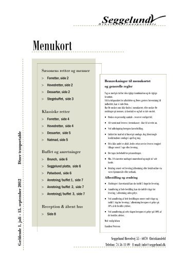 Menukort