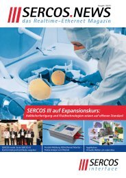 SERCOS III auf Expansionskurs: - Sercos N.A.