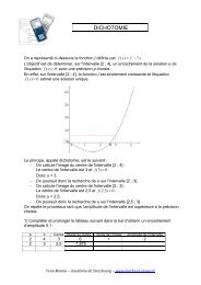 DICHOTOMIE - Maths et tiques
