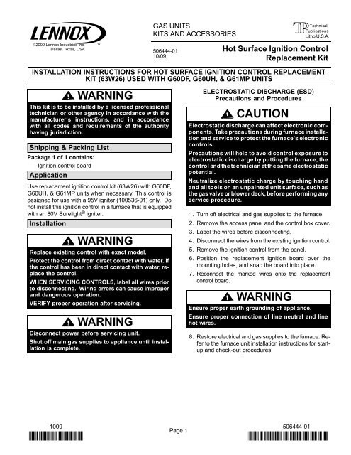 Warning Warning Warning Caution Warning Hvac Repair Parts