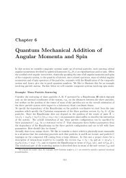 Quantum Mechanical Addition of Angular Momenta and Spin