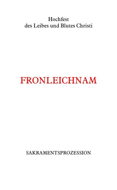 FRONLEICHNAM