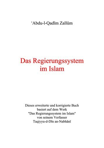 Das Regierungssystem im Islam - Kalifaat.org
