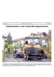 Tiefbauarbeiten in der Teckstraße abgeschlossen - Gemeinde ...
