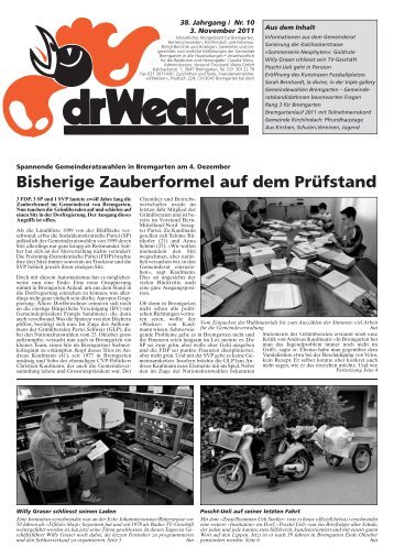 Gemeindewahlen Bremgarten 4. Dezember 2011 - DigiBern