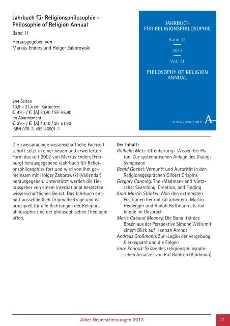 als PDF herunterladen - Verlag Karl Alber