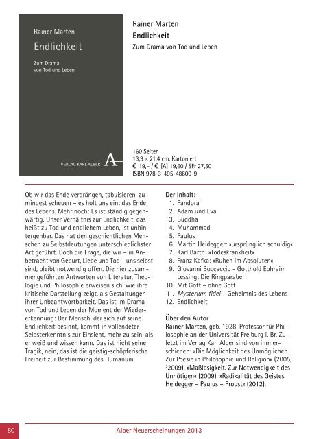 als PDF herunterladen - Verlag Karl Alber