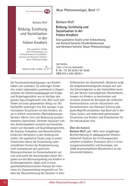 als PDF herunterladen - Verlag Karl Alber