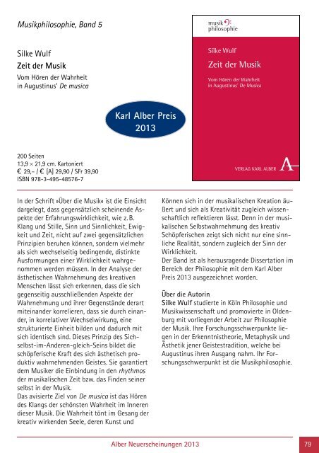 als PDF herunterladen - Verlag Karl Alber