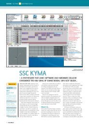 Future Music Magazine June 2004 (PDF) - Symbolic Sound Kyma