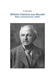 Wilhelm Clemens aus Neurath - Dr. Peter Zenker