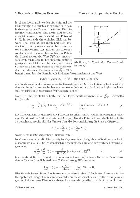 Ideales Fermigas und Thomas-Fermi-Näherung