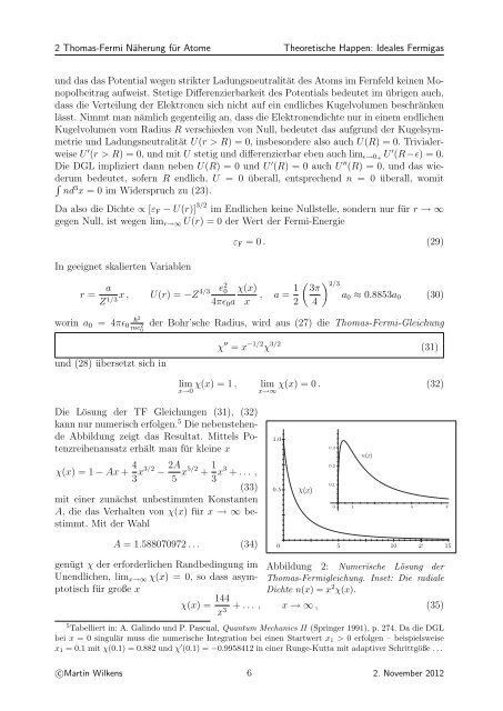 Ideales Fermigas und Thomas-Fermi-Näherung