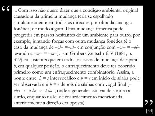 Hugo Schuchardt e o princípio da irregularidade da mudança - USP