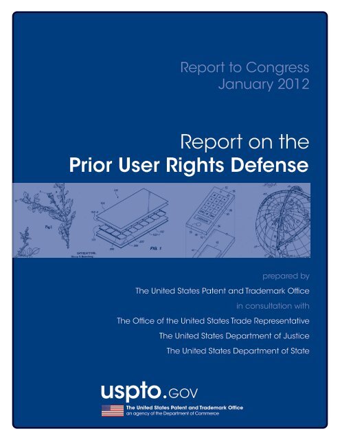 Prior User Rights Study Report to Congress - America Invents Act