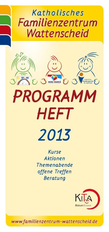 Programmheft 2013 - Katholisches Familienzentrum Wattenscheid