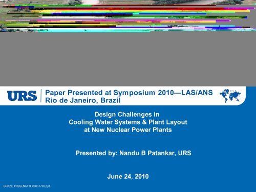 Design Challenges in Cooling Water Systems - LAS-ANS