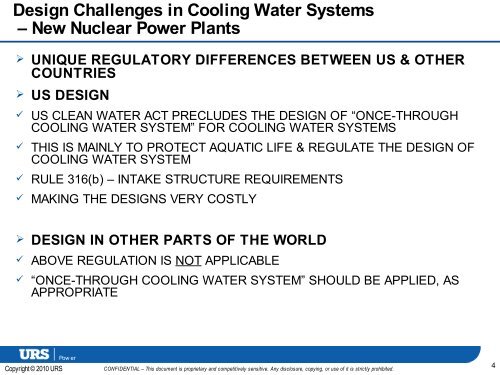 Design Challenges in Cooling Water Systems - LAS-ANS