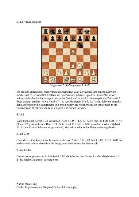 Schachlektionen: Eroeffnungen - Orang-Utan 1.b4