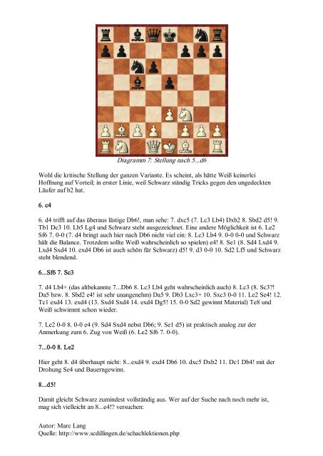 Schachlektionen: Eroeffnungen - Orang-Utan 1.b4