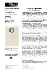 Communiqué de presse Van Dyck graveur > pdf - Musée du Louvre