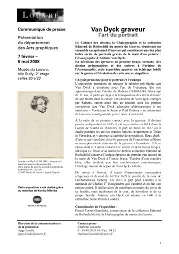 Communiqué de presse Van Dyck graveur > pdf - Musée du Louvre
